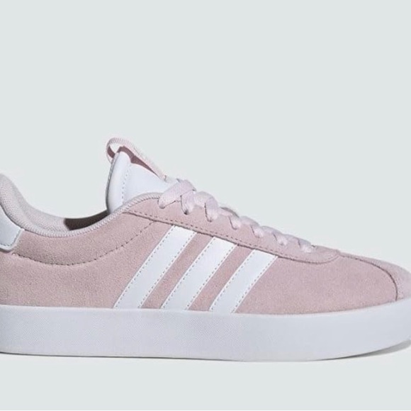 Adidas Women's VL Court 3.0 Pink Sneakers - Picture 3 of 8